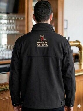 ALEXANDER KEITH'S Jacket With Embroidered Logo On The Back, Size Large